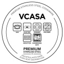 RONDEL STALOWY Z POKRYWĄ 16cm 1,6L VCASA VC-90101 SIERRA