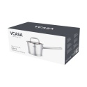 RONDEL STALOWY Z POKRYWĄ 16cm 1,6L VCASA VC-90101 SIERRA