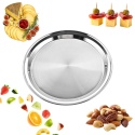 STALOWA TACA OKRĄGŁA DO SERWOWANIA 30cm KINGHOFF KH-2061