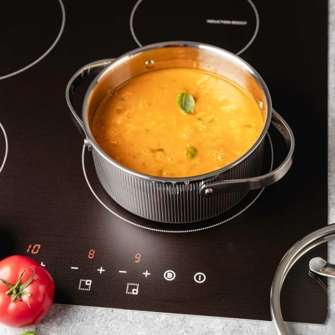 GARNEK STALOWY Z POKRYWĄ 18cm 2.1L VCASA VC-90123 VELORA