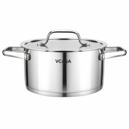 GARNEK STALOWY Z POKRYWĄ 18cm 2.6L VCASA VC-901113 AMARA