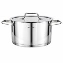 GARNEK STALOWY Z POKRYWĄ 20cm 3.4L VCASA VC-901114 AMARA