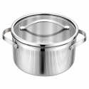 GARNEK STALOWY Z POKRYWĄ 24cm 5.8L VCASA VC-90125 VELORA