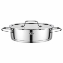 GARNEK STALOWY NISKI Z POKRYWĄ 24cm 2.9L VCASA VC-90116 AMARA
