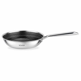 PATELNIA STALOWA 24cm VCASA VC-90155 VELORA Z POWŁOKĄ CERAMICZNĄ