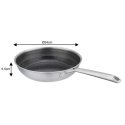 PATELNIA STALOWA 24cm VCASA VC-90155 VELORA Z POWŁOKĄ CERAMICZNĄ
