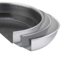PATELNIA STALOWA 24cm VCASA VC-90155 VELORA Z POWŁOKĄ CERAMICZNĄ