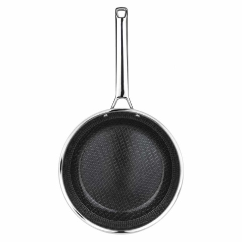 PATELNIA STALOWA 24cm VCASA VC-90155 VELORA Z POWŁOKĄ CERAMICZNĄ