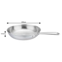 PATELNIA STALOWA 28cm VCASA VC-90153 VELORA TRI-PLY