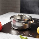 GARNEK STALOWY Z POKRYWĄ 16cm 1,5L VCASA VC-90122 VELORA
