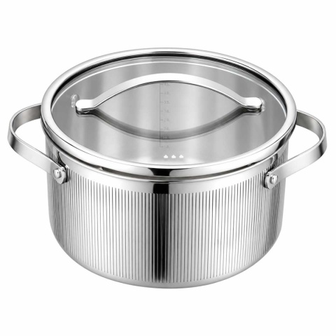 GARNEK STALOWY Z POKRYWĄ 16cm 1,5L VCASA VC-90122 VELORA