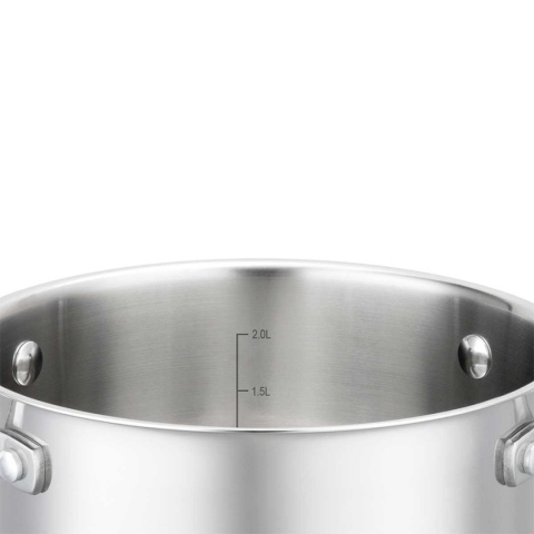 ZESTAW GARNKÓW STALOWYCH 16/20/24cm 6 ELEMENTÓW VCASA VC-90118 AMARA