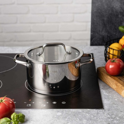 ZESTAW GARNKÓW STALOWYCH 16/20/24cm 6 ELEMENTÓW VCASA VC-90118 AMARA