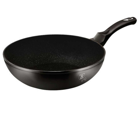 WOK GRANITOWY 28cm BERLINGERHAUS BLACK SILVER BH-1848